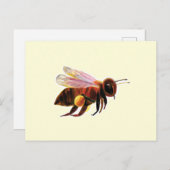 Honey Bee Flying Postkarte (Vorne/Hinten)