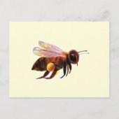 Honey Bee Flying Postkarte (Vorderseite)
