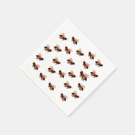 Honey Bee Flying Serviette (Ecke)