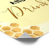 Honey Bee Food and Drinks Poster (Ecke)