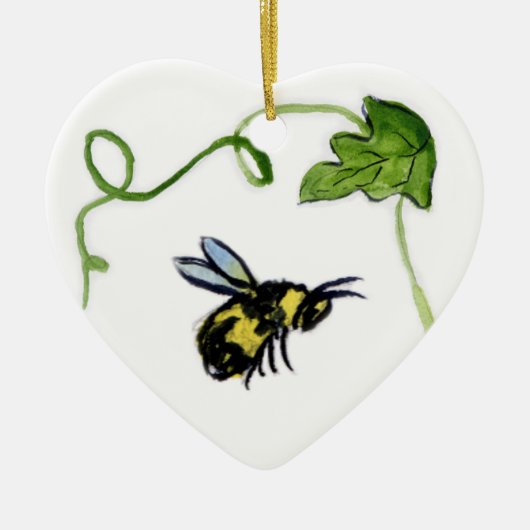 Honey Bee Garden Art Custom Ornament Pendant (Vorne)