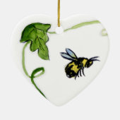 Honey Bee Garden Art Custom Ornament Pendant (Hinten)