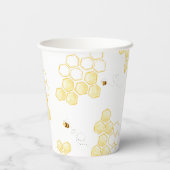 Honey Bee Geburtstagsparty Pappbecher (Rückseite)