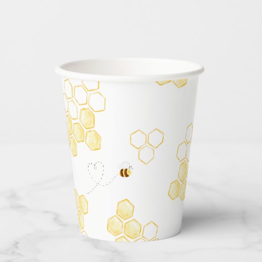 Honey Bee Geburtstagsparty Pappbecher (Vorderseite)