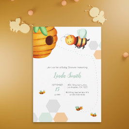 Honey Bee Gender Neutral Baby Shower Einladung