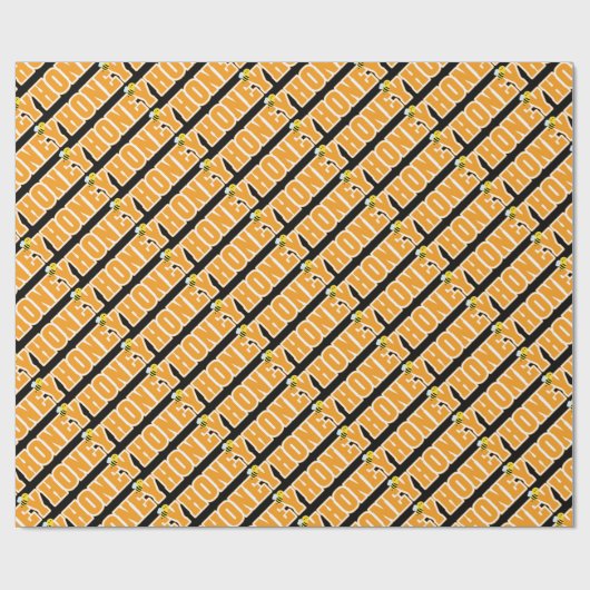 HONEY BEE GESCHENKPAPIER (Flach)