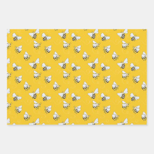 Honey Bee Geschenkpapier Set (Vorderseite)