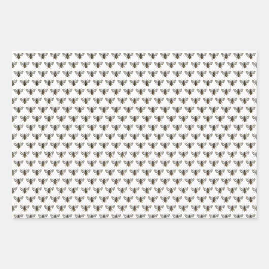 Honey Bee Geschenkpapier Set (Vorderseite)