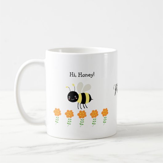 Honey Bee Gift for Ehefrau/Husband Niedlicher Indi Kaffeetasse (Links)