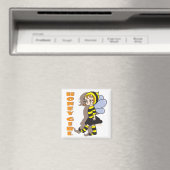 Honey Bee Girl Magnet (In Situ (Geschirrspüler))
