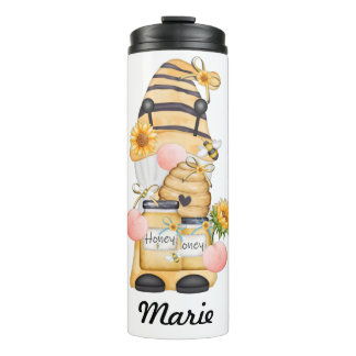 Honey Bee Gnome Travel Mug Thermosbecher