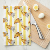 Honey Bee Gnomes Pattern Geschirrtuch (Viertel Falte)