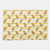 Honey Bee Gnomes Pattern Geschirrtuch (Horizontal)