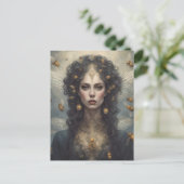 Honey Bee Goddess Postkarte (Stehend Vorderseite)