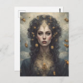 Honey Bee Goddess Postkarte (Vorne/Hinten)