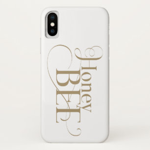 Honey Bee Gold Beautiful Type Moderne Vintag Case-Mate iPhone Hülle