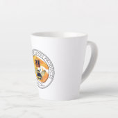 Honey Bee Gold Crown Round Logo Honey Products Milchtasse (Rechte Ecke)