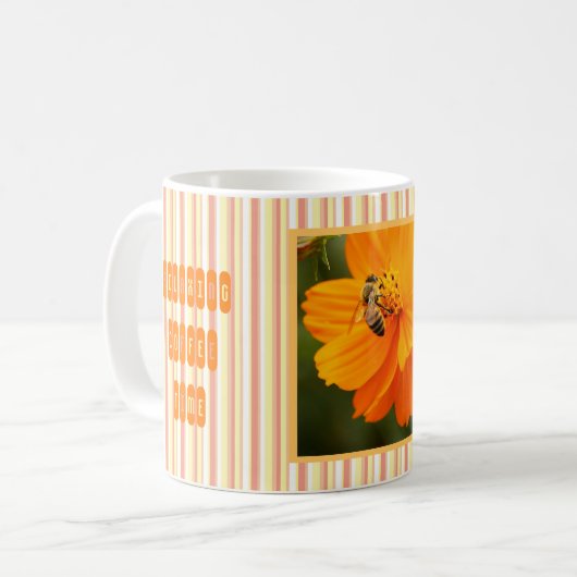 Honey Bee & Golden Cosmos [Classic Mug] Kaffeetasse (Vorderseite Links)