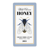 Honey Bee Golden Frame Label (Vorne)