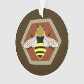 Honey Bee Graphic Ornament (Vorderseite)