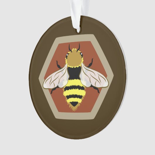 Honey Bee Graphic Ornament (Vorderseite)