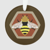 Honey Bee Graphic Ornament (Vorderseite)