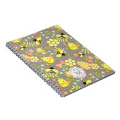 Honey Bee Gray Notizblock (Rechte Seite)