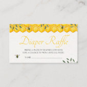Honey Bee Greenerenery Baby Duwer Diaper Raffle Begleitkarte (Vorderseite)