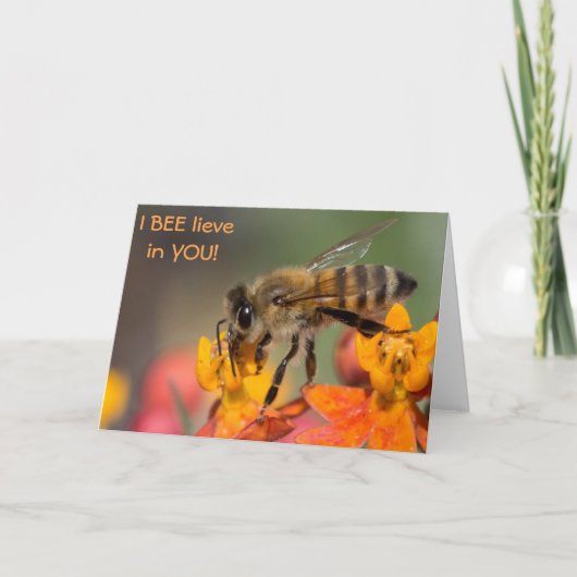 Honey Bee Greeting Card Blank Karte (Vorderseite)