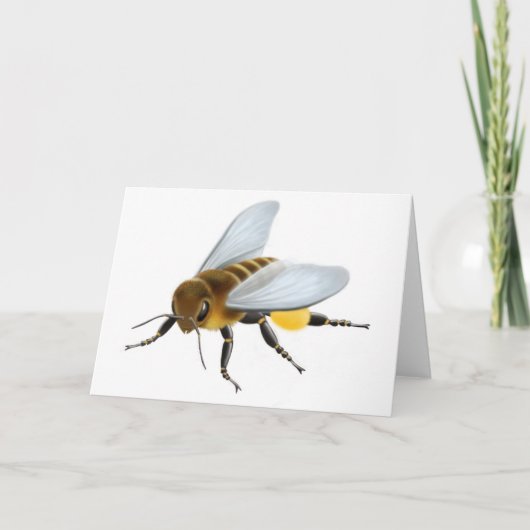 Honey Bee Greeting Card Karte (Vorderseite)