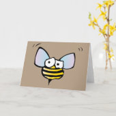 Honey Bee Greeting Card Karte (Gelbe Blume)