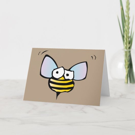 Honey Bee Greeting Card Karte (Vorderseite)