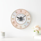 Honey Bee Große Wanduhr (Zuhause)