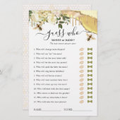 Honey Bee Guessing Baby Shower Game (Vorne/Hinten)