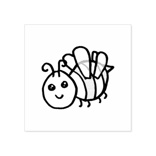 Honey Bee Gummistempel (Prägung)