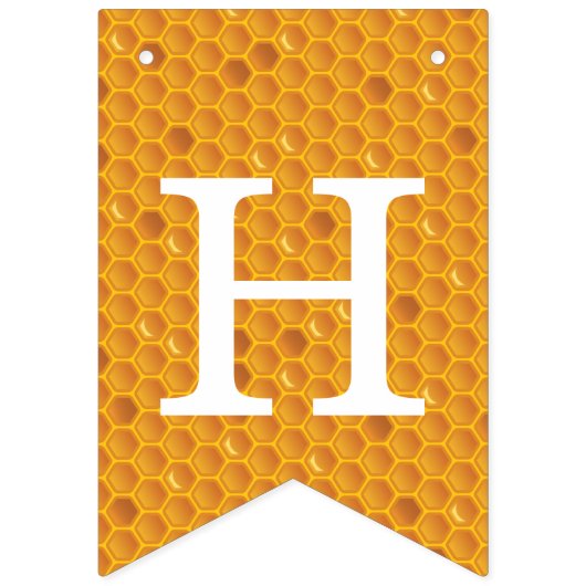 Honey Bee Happy Birthday Wimpelkette (Zweite Fahne)