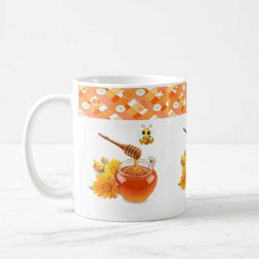 Honey Bee Hearts Tasse (Links)