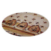 HONEY BEE holt mittelalterliche Imkerei  Schneidebrett (Ecke)