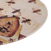 HONEY BEE holt mittelalterliche Imkerei  Schneidebrett (Ecke)