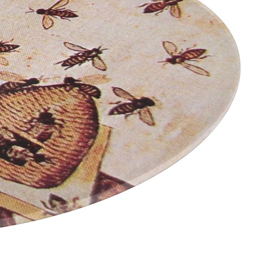 HONEY BEE holt mittelalterliche Imkerei  Schneidebrett (Ecke)