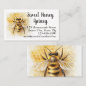 Honey Bee Honey Apiary Visitenkarte (Vorne/Hinten)