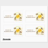 Honey Bee Honey Seller Beekeeper Apiarist Rechteckiger Aufkleber (Blatt)