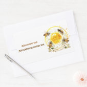 Honey Bee Honey Seller Beekeeper Apiarist Rechteckiger Aufkleber (Umschlag)