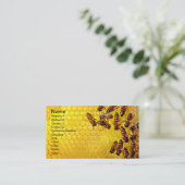 Honey Bee Honey Seller Beekeeper Apiarist Visitenkarte (Stehend Vorderseite)