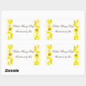 Honey Bee Honeycomb Art Custom Jar Stickers (Blatt)
