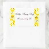 Honey Bee Honeycomb Art Custom Jar Stickers (Tasche)