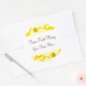 Honey Bee Honeycomb Art Custom Jar Stickers (Umschlag)