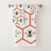 Honey Bee Honeycomb Beekeeper Badhandtuch Set (Insitu)