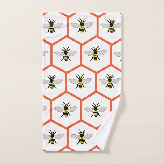 Honey Bee Honeycomb Beekeeper Badhandtuch Set (Handtuch)