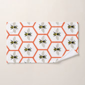 Honey Bee Honeycomb Beekeeper Badhandtuch Set (Handtuch)